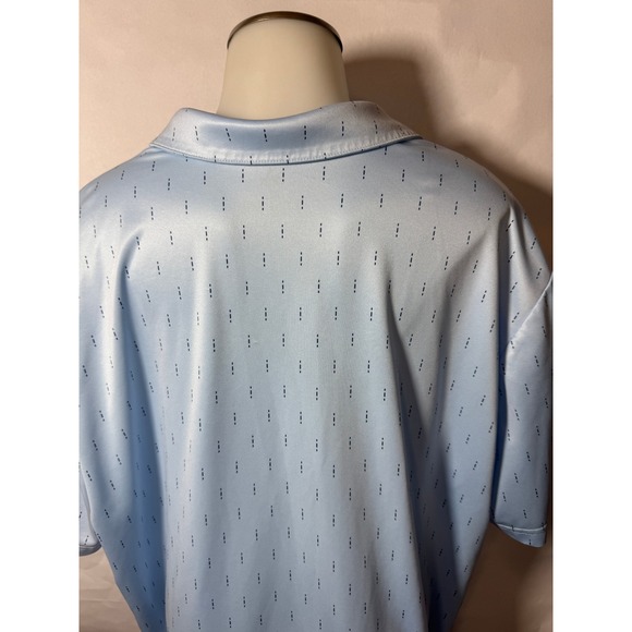 Men's Adidas Golf Polo Shirt Moisture Wicking Athletic Training Print Size XL - Picture 9 of 16